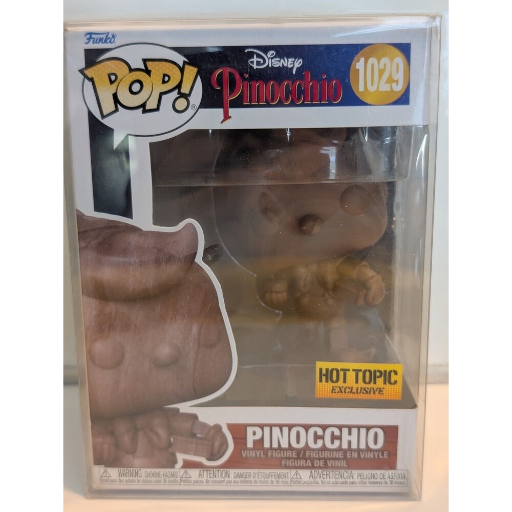 Funko Pop! Wood Walt Disney Pinocchio Hot Topic Exclusive #1029 Sleeve Protected